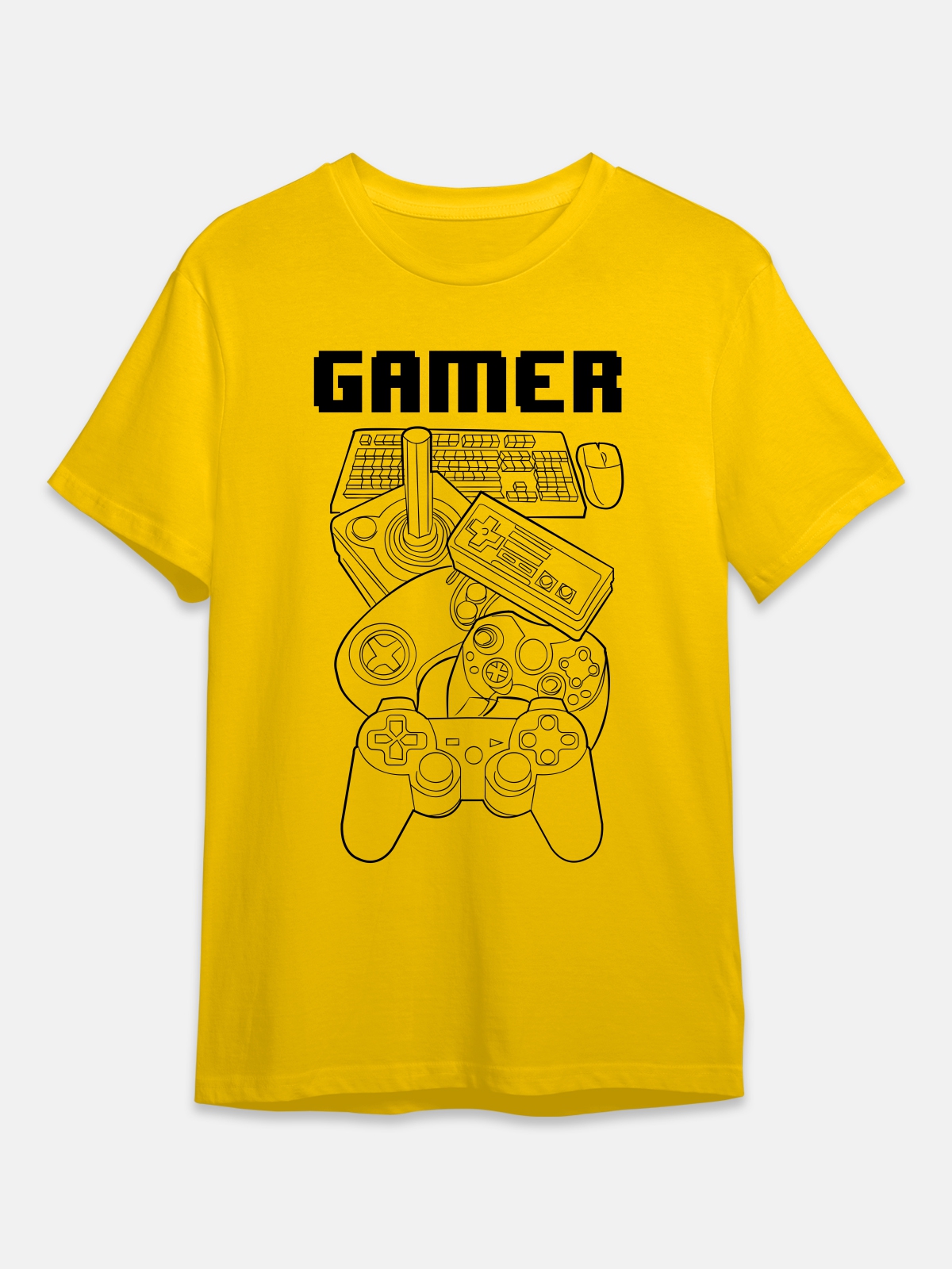 Tshirt – GAMER – Yellow